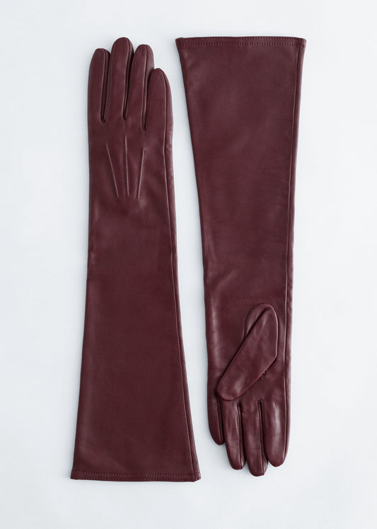 Long Leather Gloves