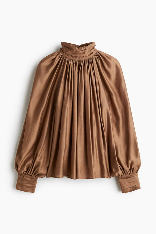 Draped blouse