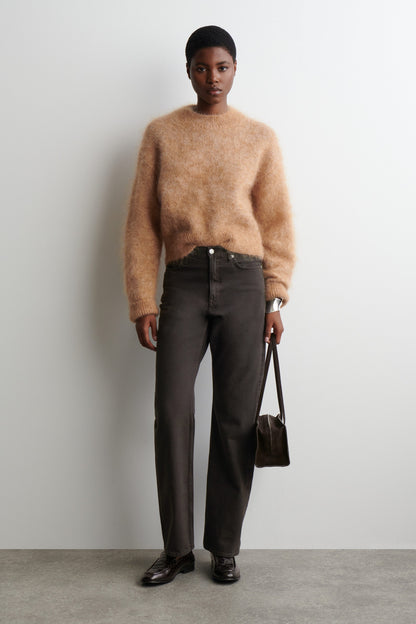 Mohair-Wool Crew-Neck Jumper