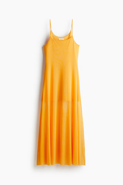 Strappy mesh dress