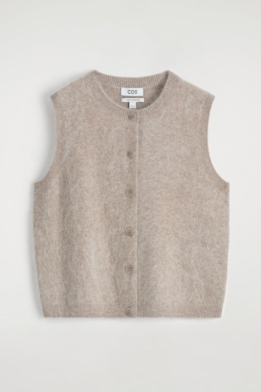 Brushed-Cashmere Waistcoat