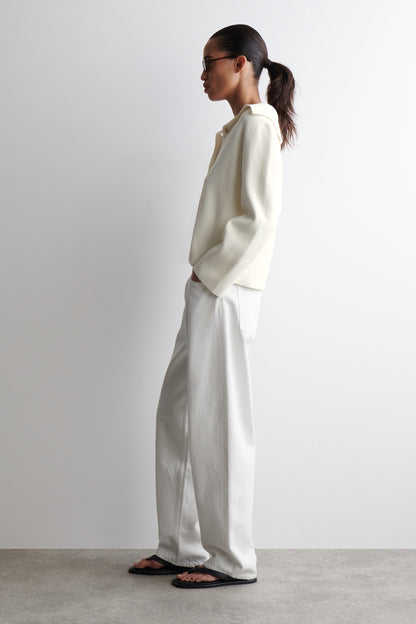 Collared Knitted Jacket