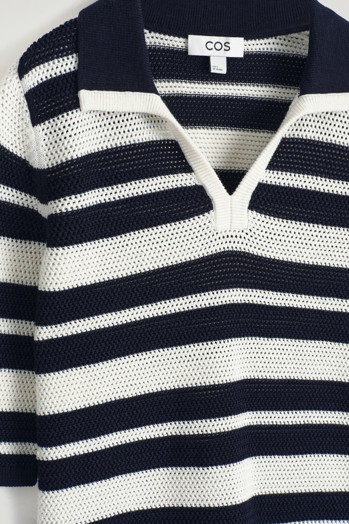 Open-Knit Polo Shirt
