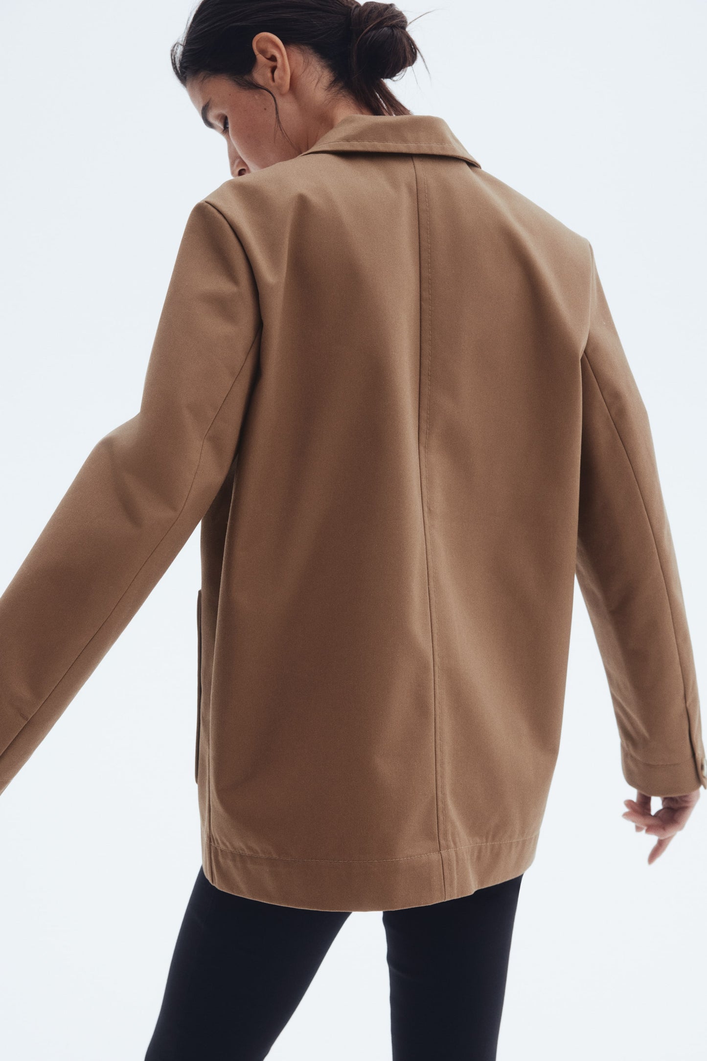Oversized twill jacket