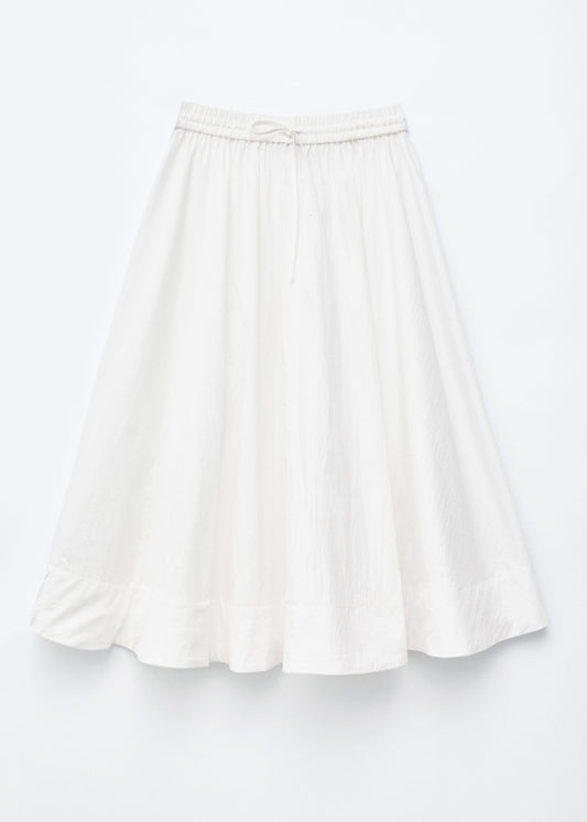 Gathered A-line Maxi Skirt