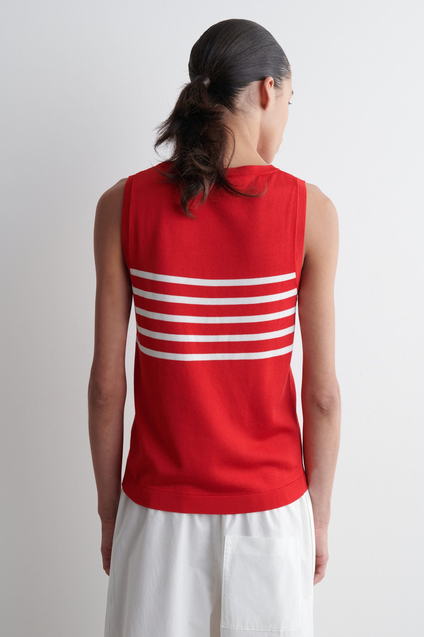Striped Knitted Tank Top