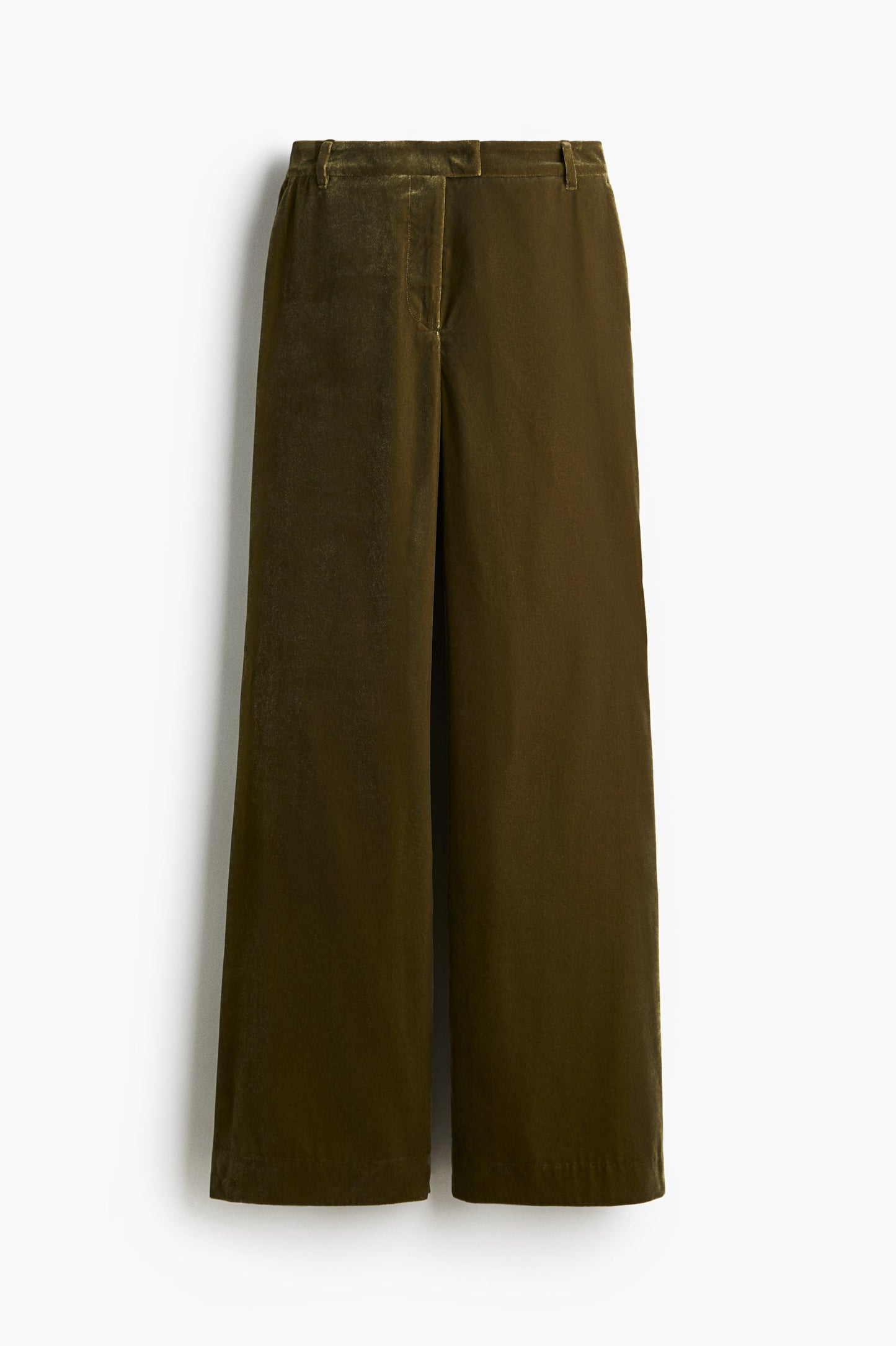 Bootcut velvet trousers