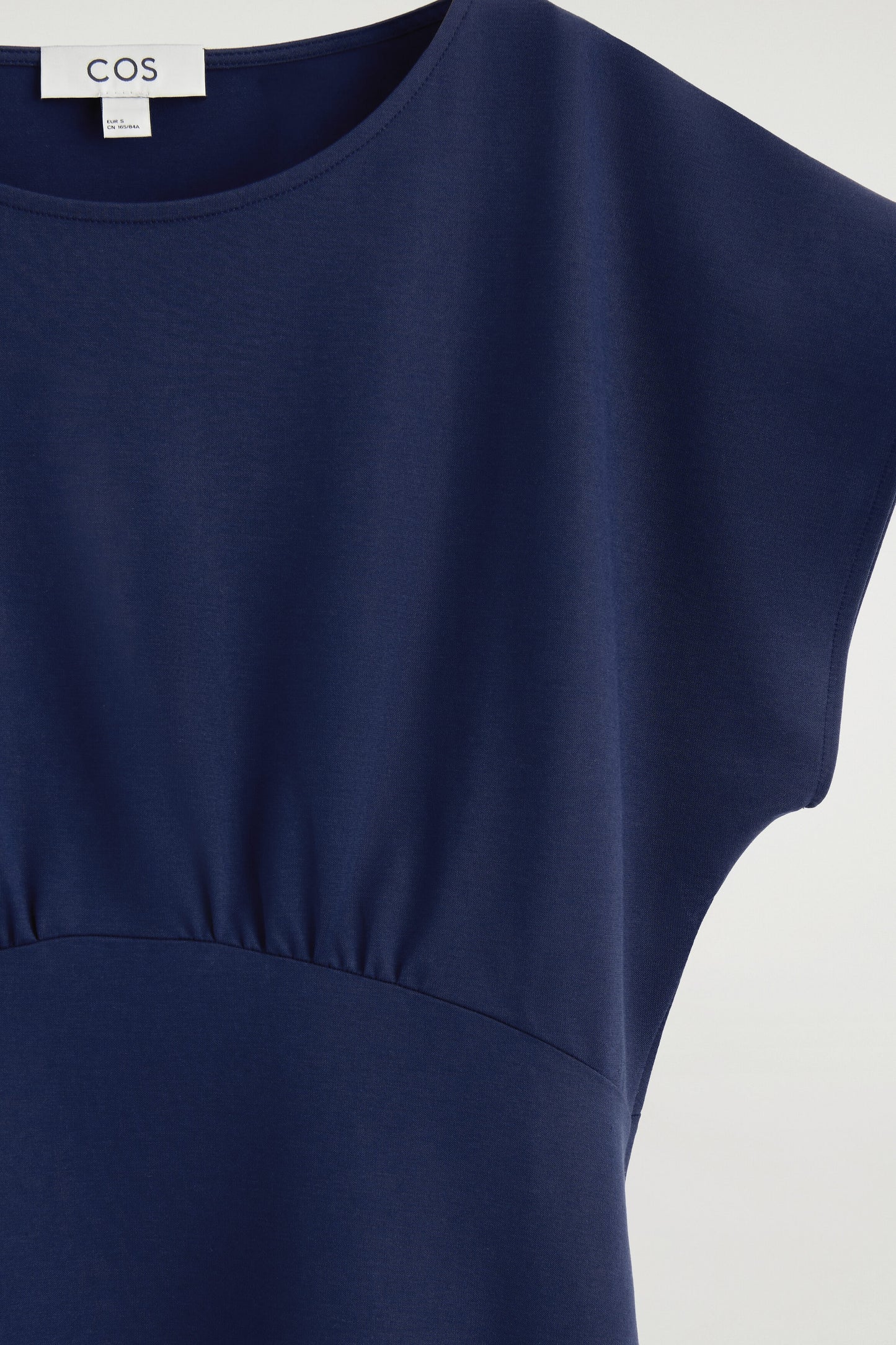 Sculpted Gathered Jersey Midi Dress
