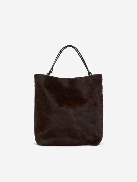 Leather-Suede Tote Bag