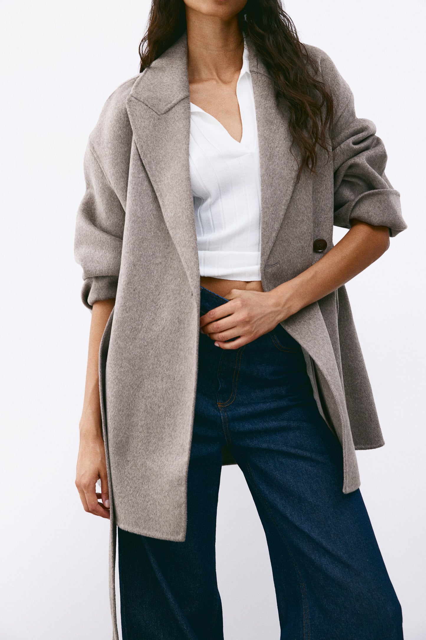 Wool-blend coat