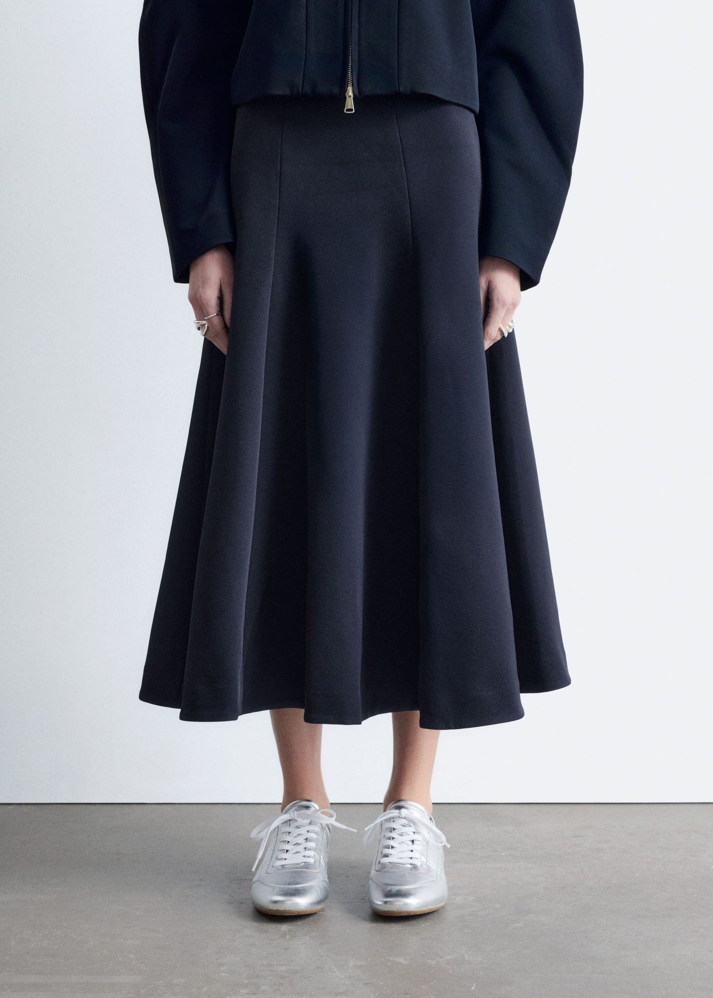 Voluminous Midi Skirt