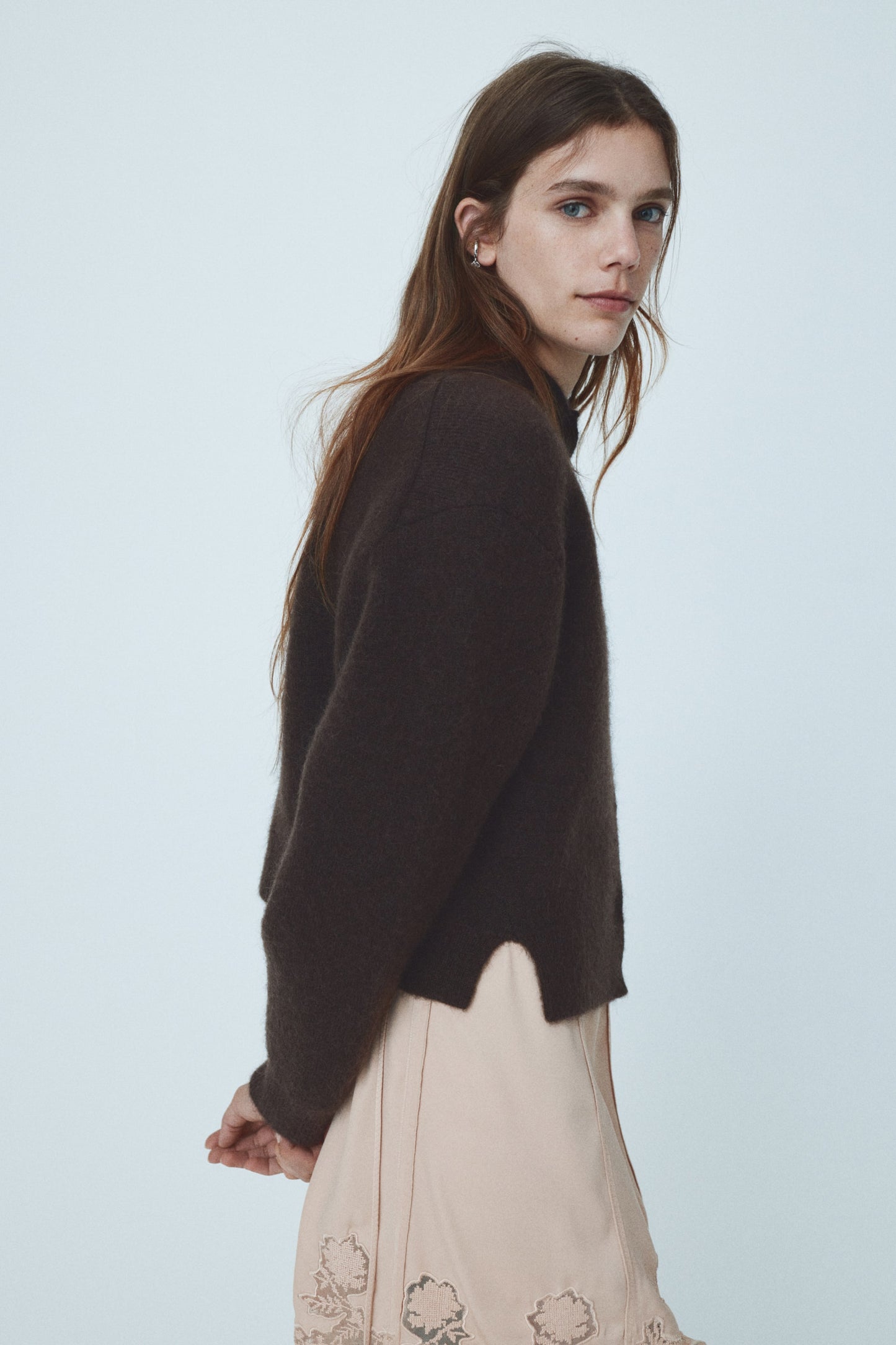 Mohair-blend cardigan
