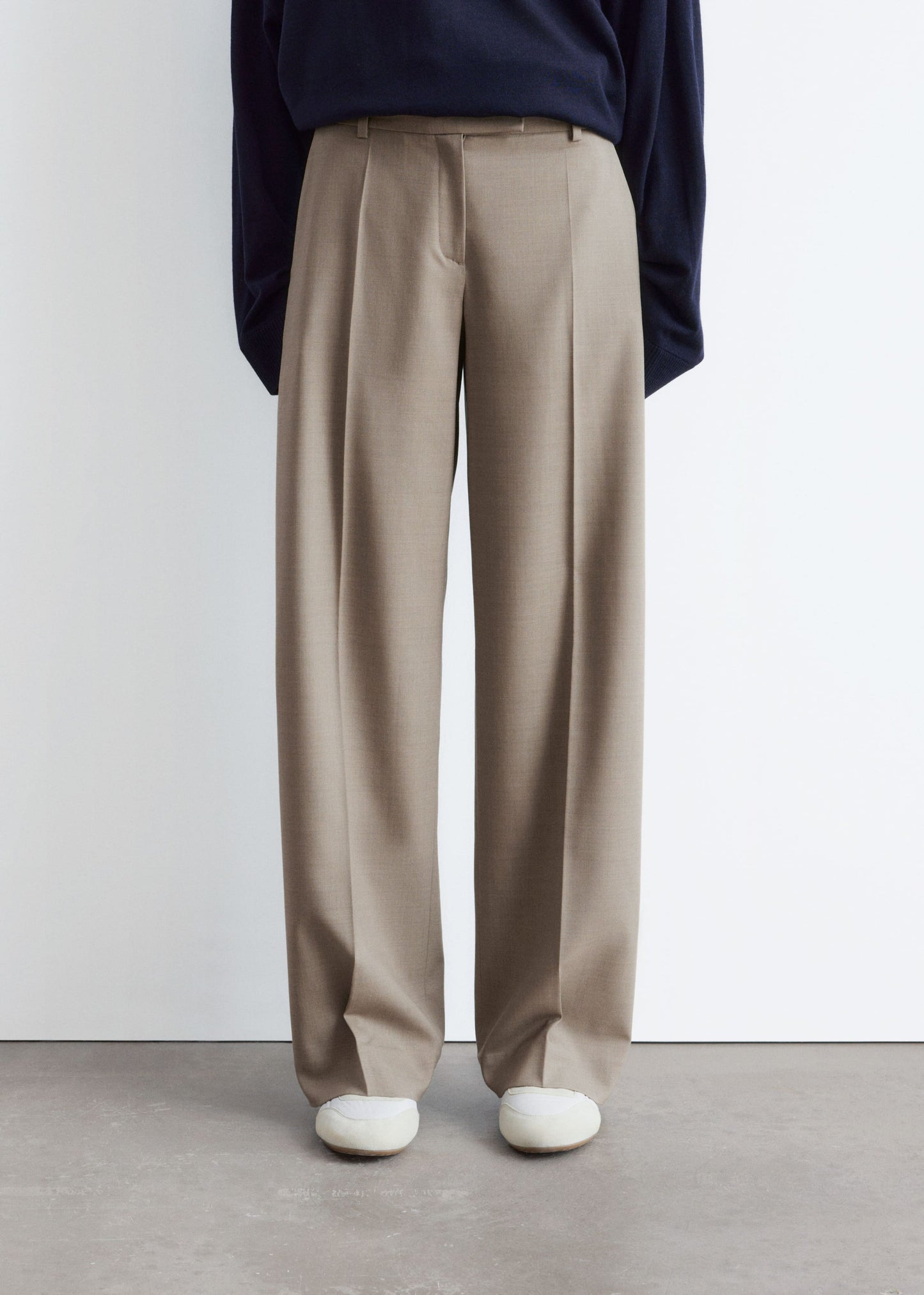 Wool Press-Crease Trousers