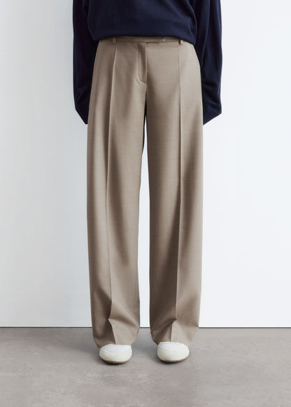 Wool Press-Crease Trousers