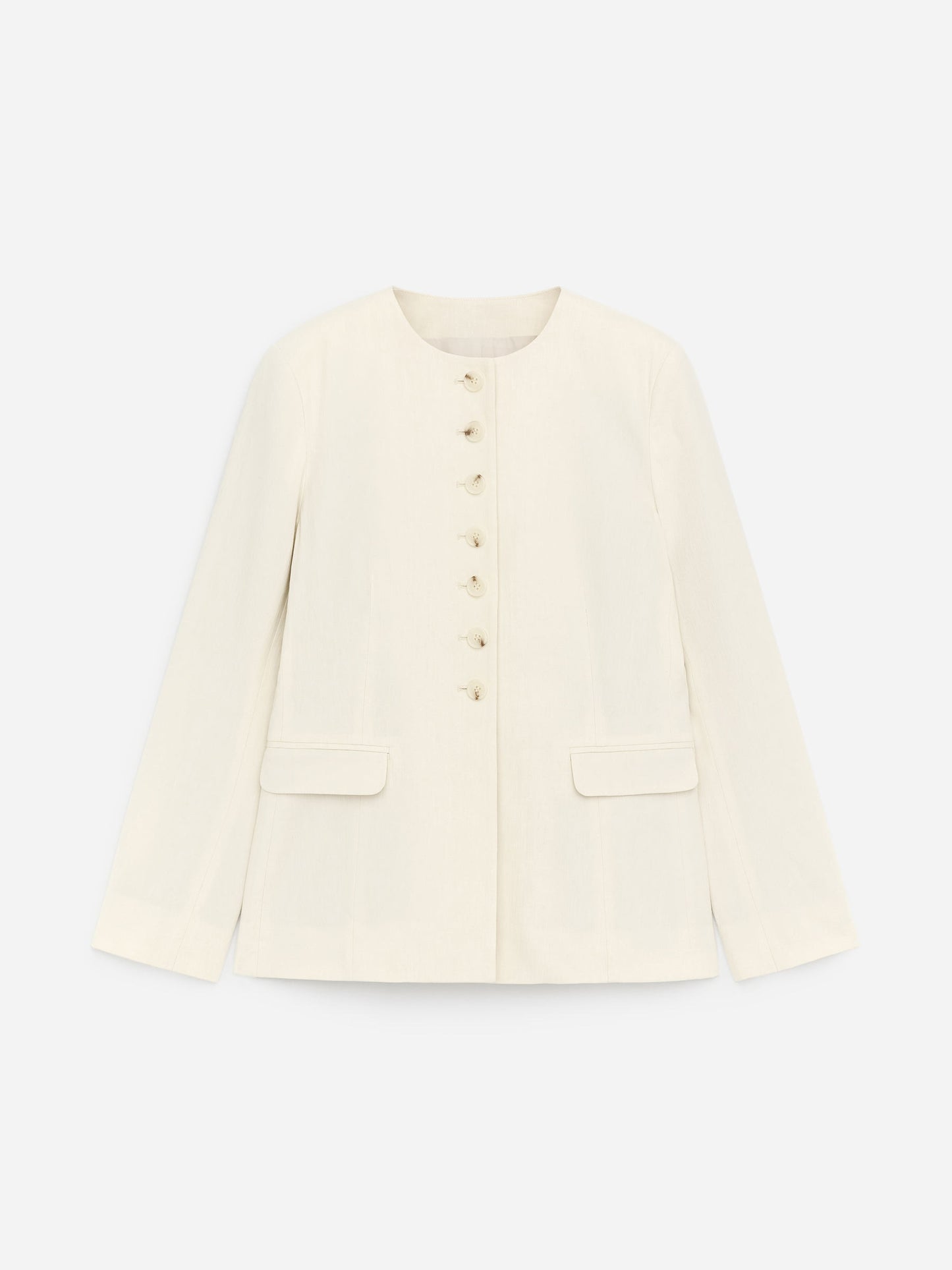 Linen-Blend Blazer