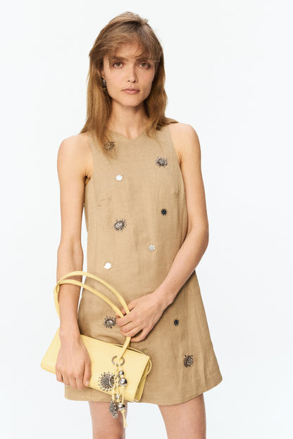 Embellished A-line dress