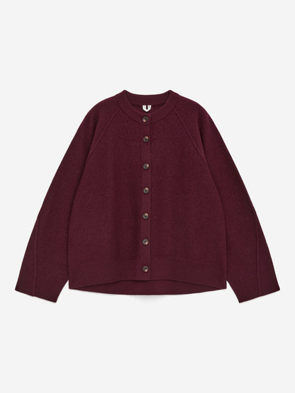 Boiled Wool Cardigan