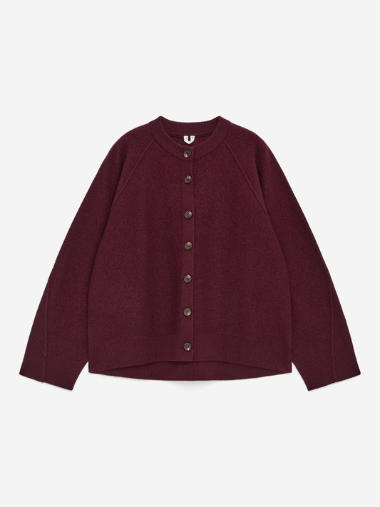 Boiled Wool Cardigan