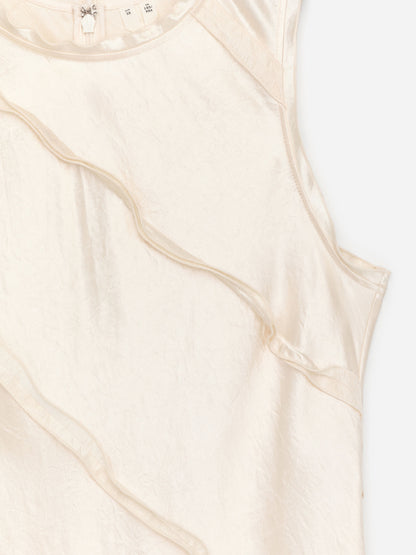 Frill Satin Dress