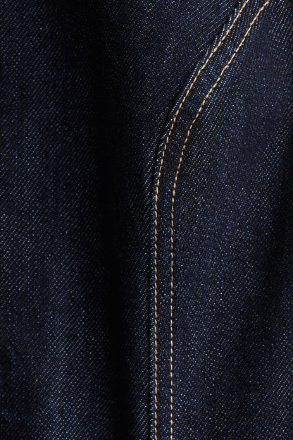 Tapered-waist denim waistcoat