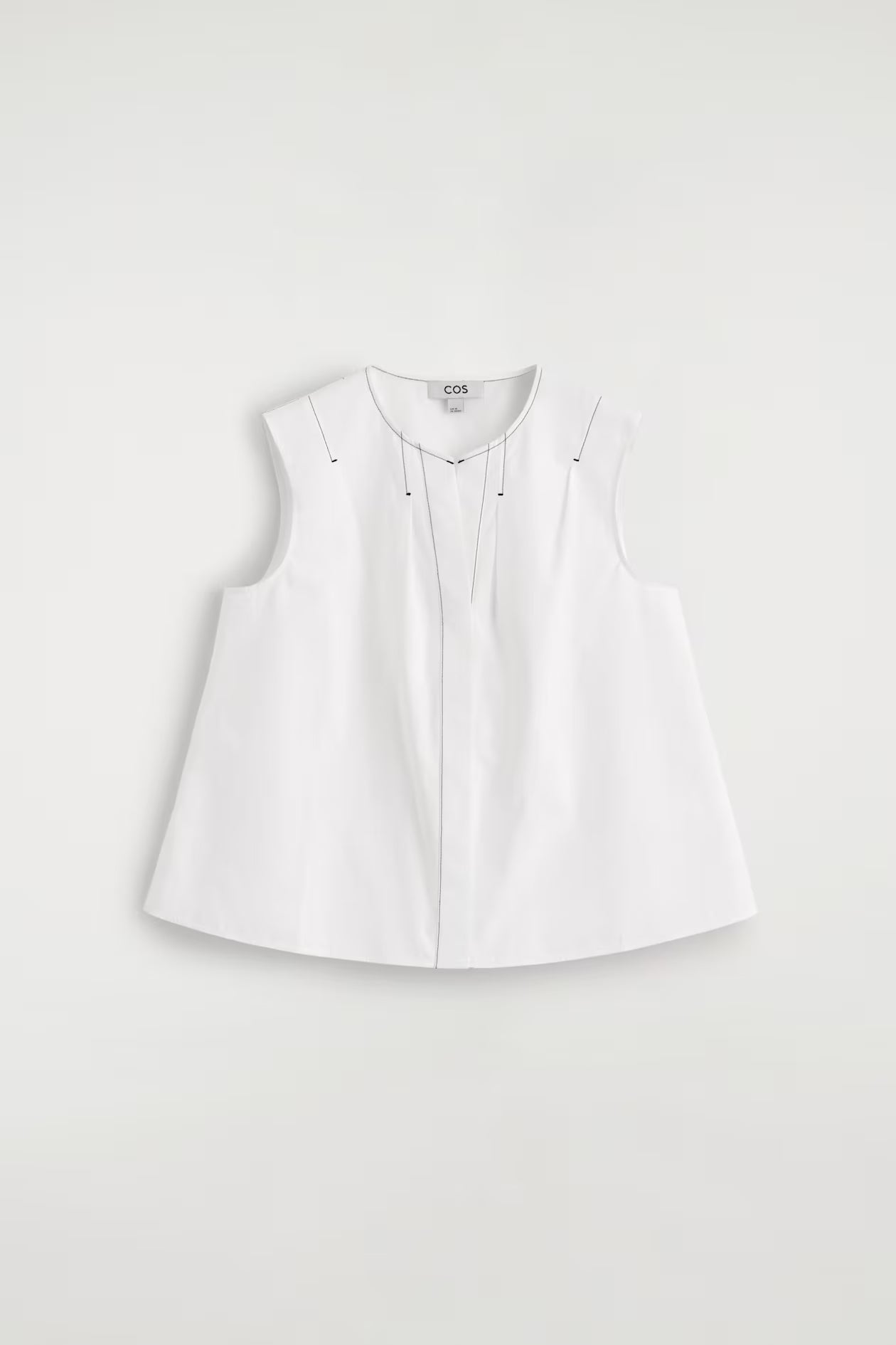 Pleated Sleeveless Top