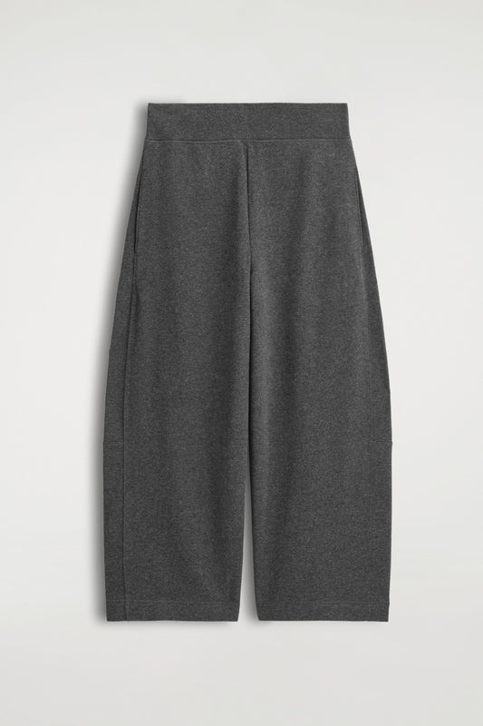 Cotton Wide-Leg Joggers