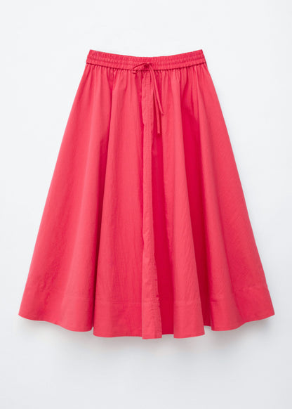 Gathered A-line Maxi Skirt