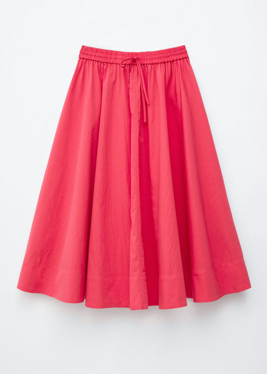 Gathered A-line Maxi Skirt