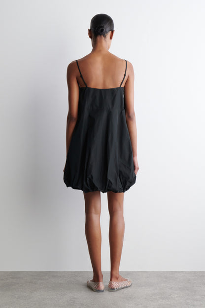 Bubble-Hem Mini Dress