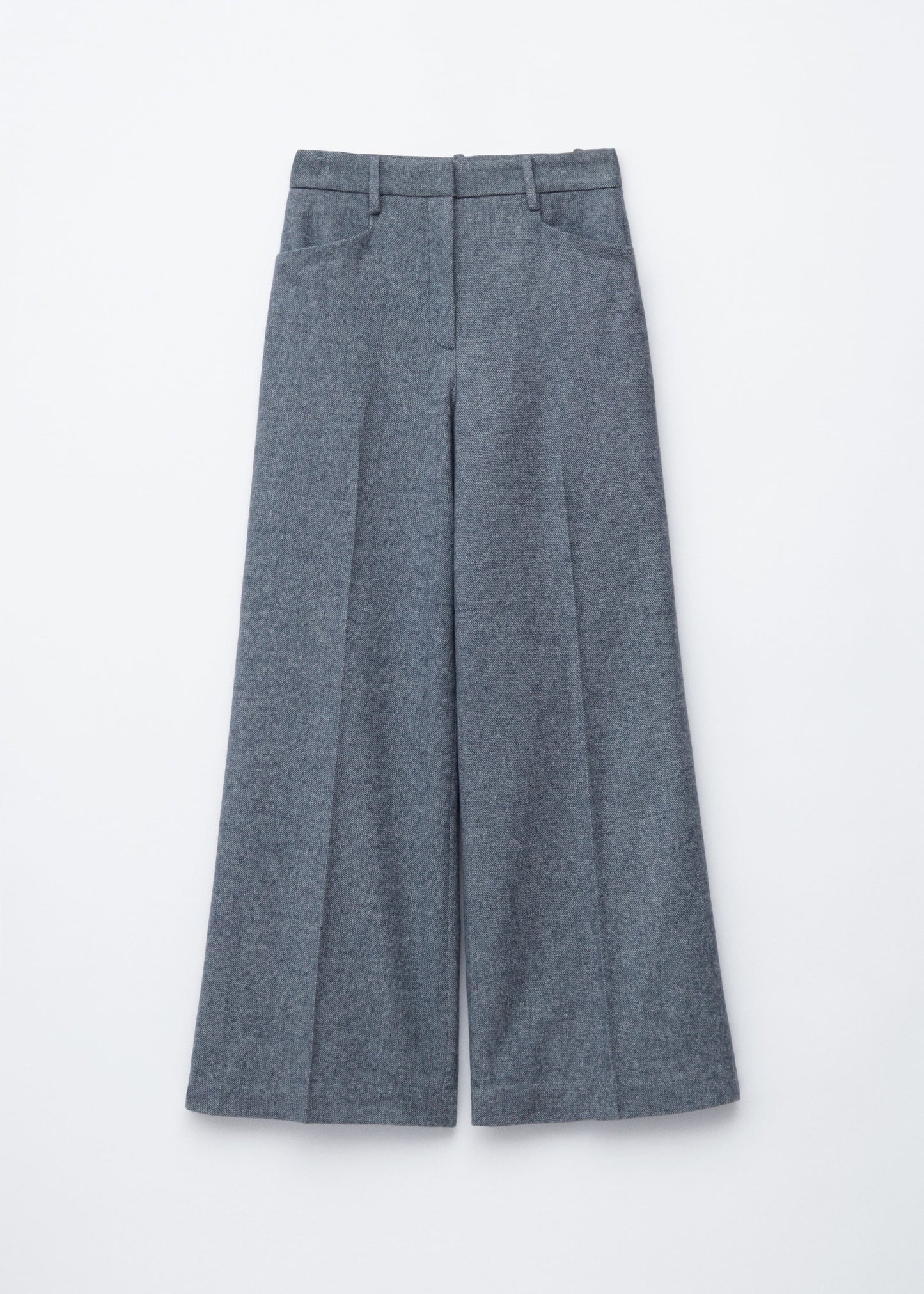Tailored Wool-Blend Trousers