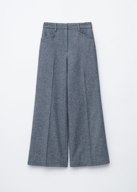 Tailored Wool-Blend Trousers