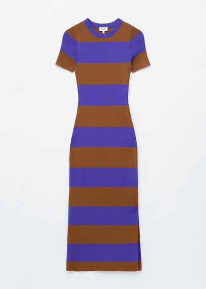 Rib-Knitted Maxi Dress - Purple/Brown - & Other Stories GB