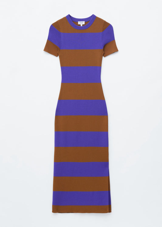 Rib-Knitted Maxi Dress - Purple/Brown - & Other Stories GB