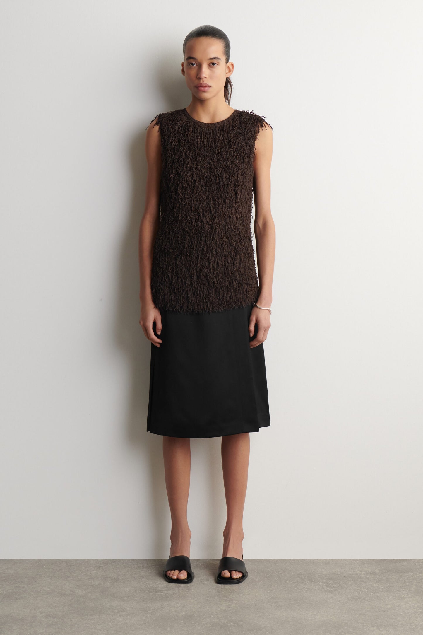 Fringed Knitted Top