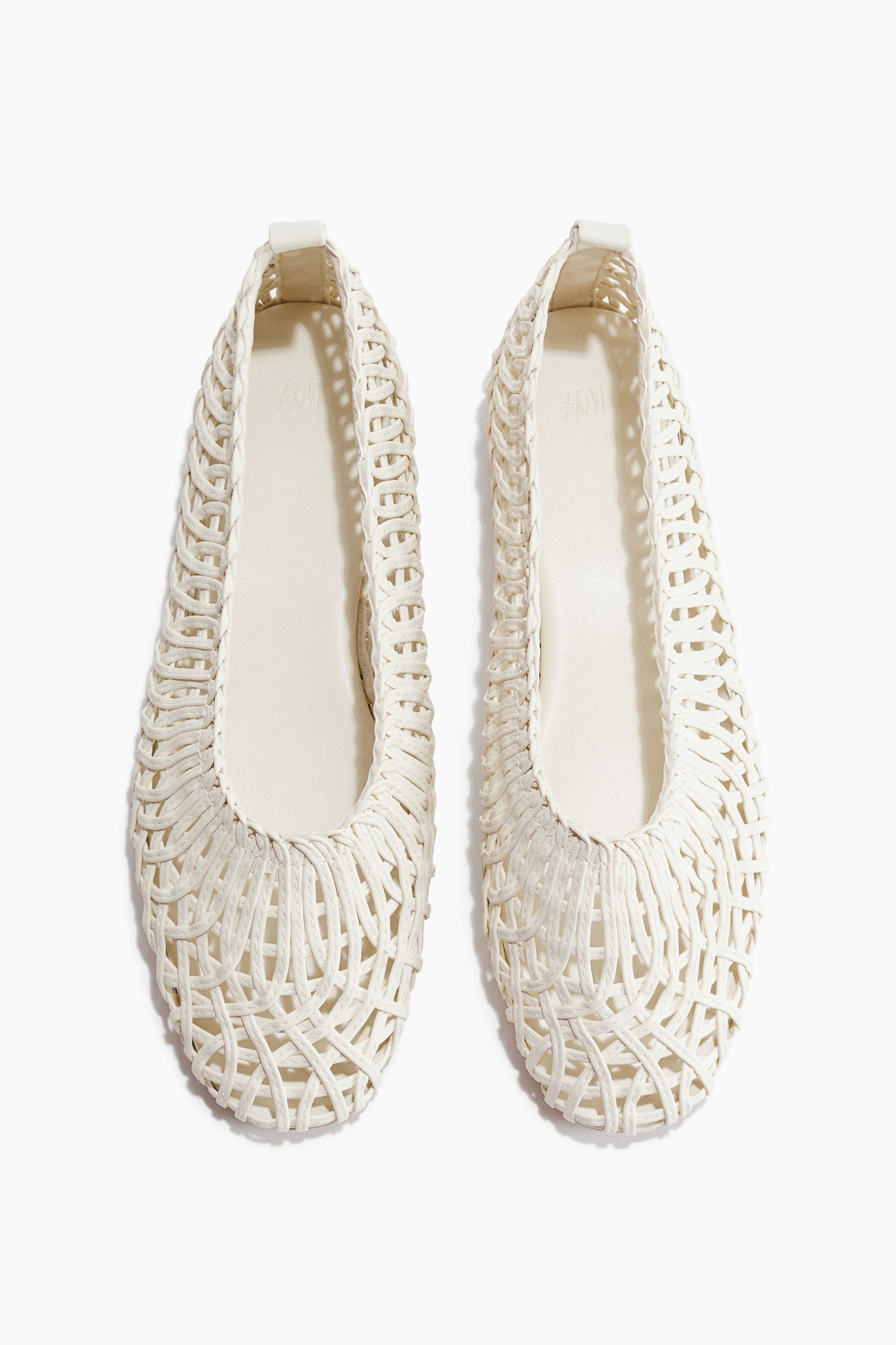 Braided-look ballet flats