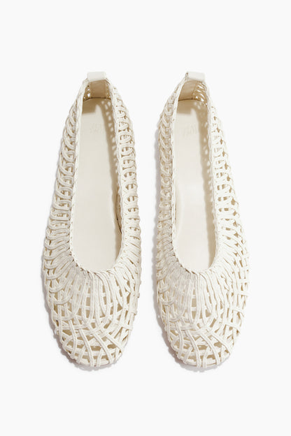 Braided-look ballet flats