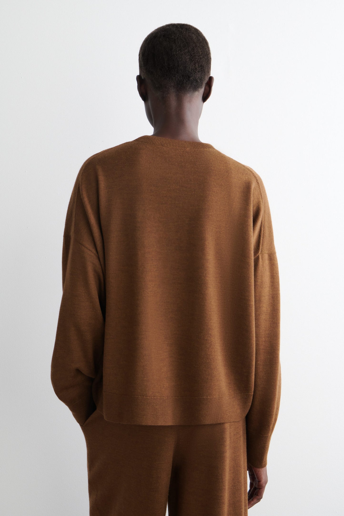Merino wool crew-neck jumper