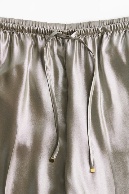 Wide drawstring trousers