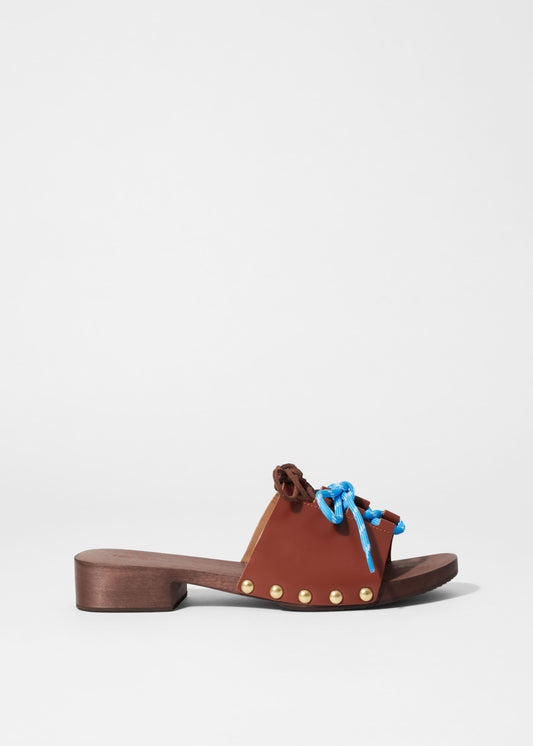 Lace-Up Clog Sandals
