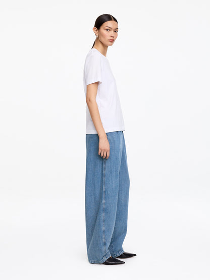 Pull-On Denim Trousers