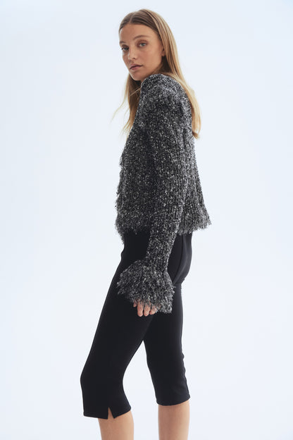 Fringed cardigan