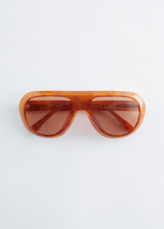 Chunky Aviator-Frame Sunglasses