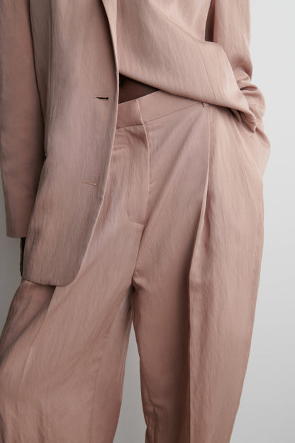 Relaxed Fluid Wide-Leg Trousers