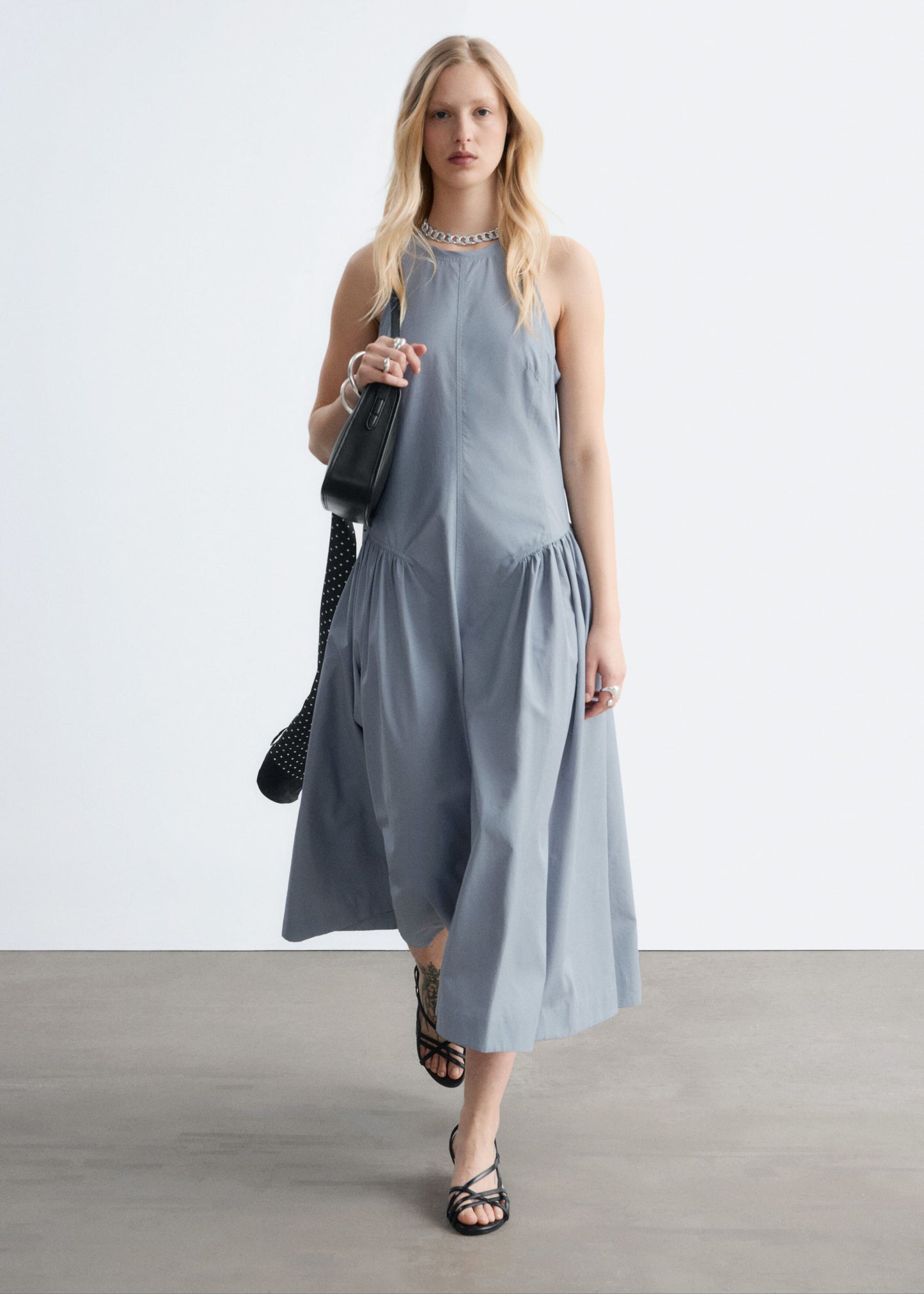 Flared Midi Dress