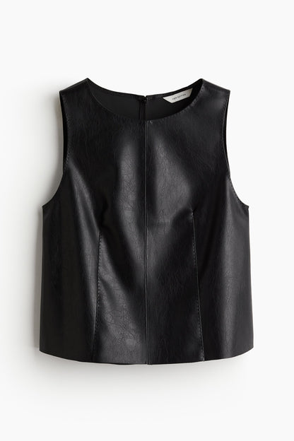 Coated vest top