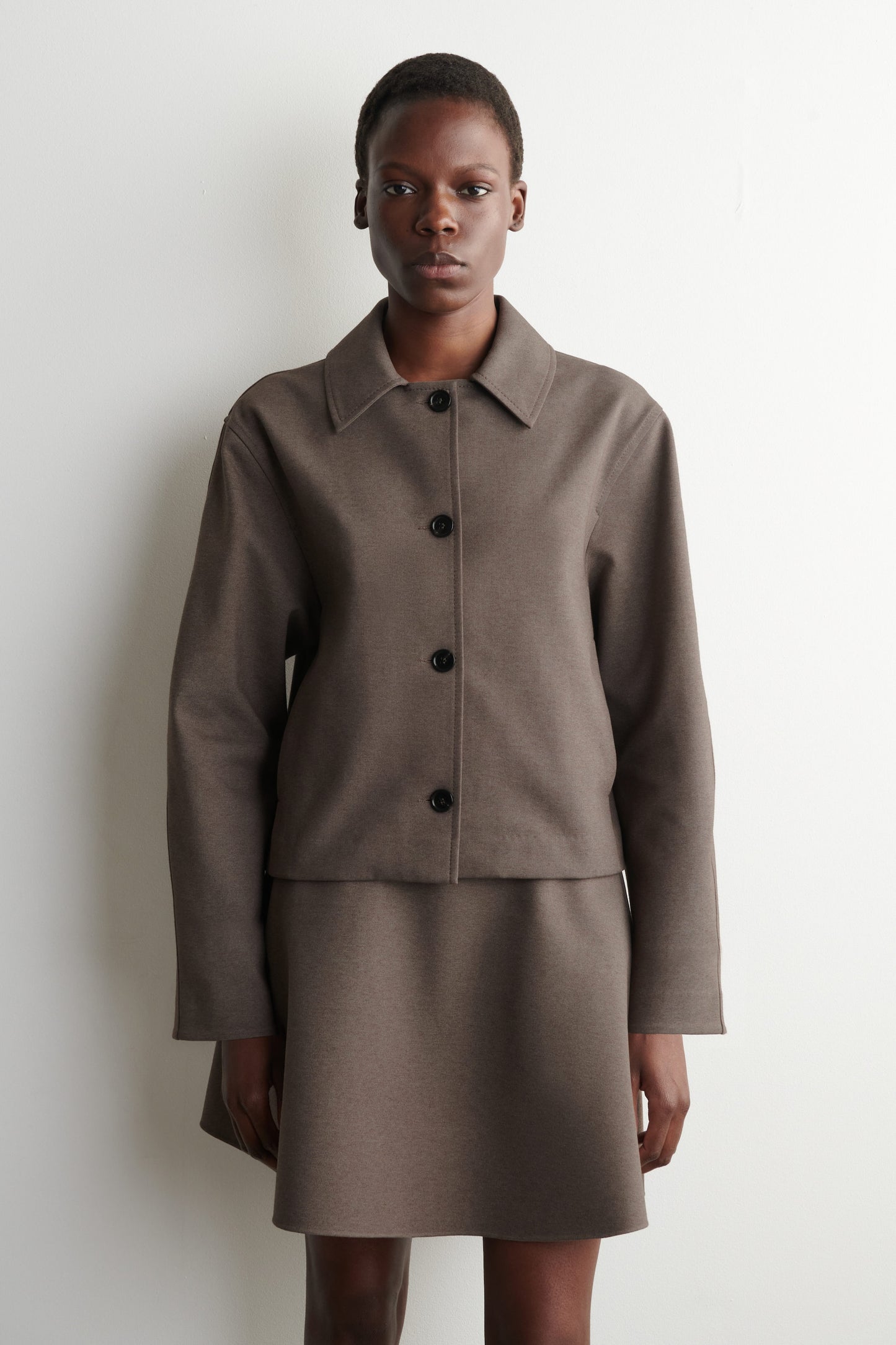 Rounded Jersey Jacket