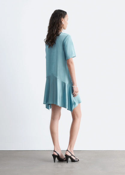 Handkerchief Hem Mini Dress