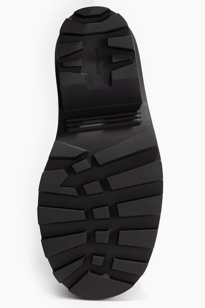 Chunky leather boots