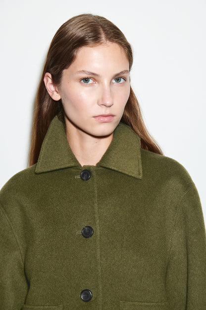 Boxy Double-Faced Wool Jacket