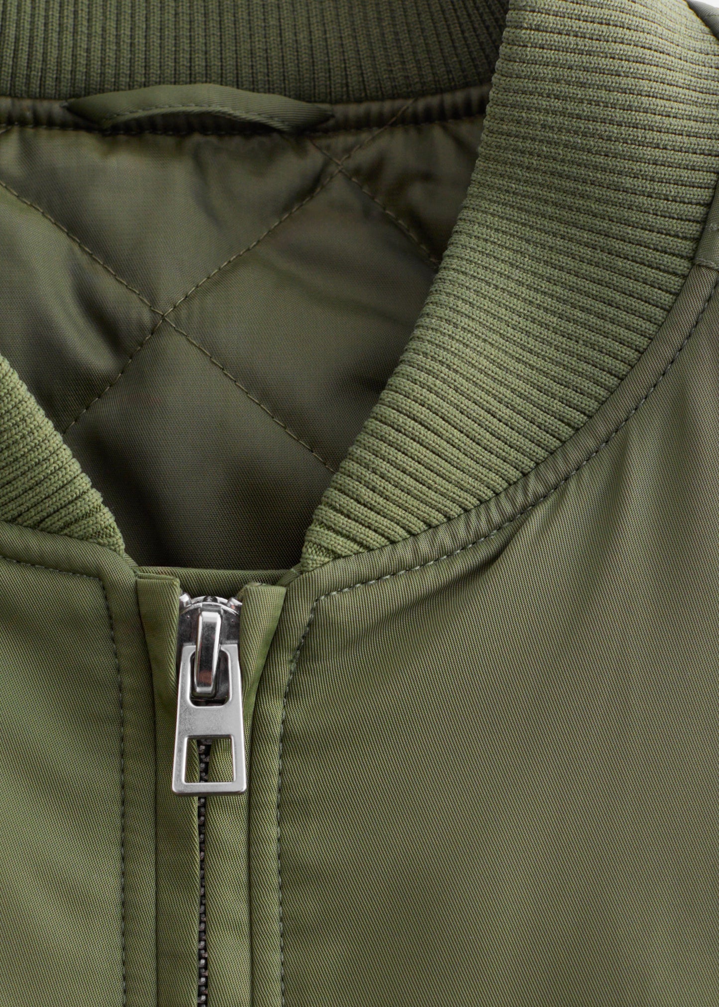 Cropped Bomber Jacket